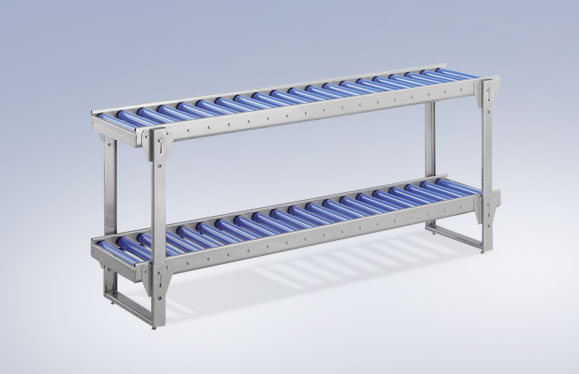 Roller conveyors and roller conveyor scales